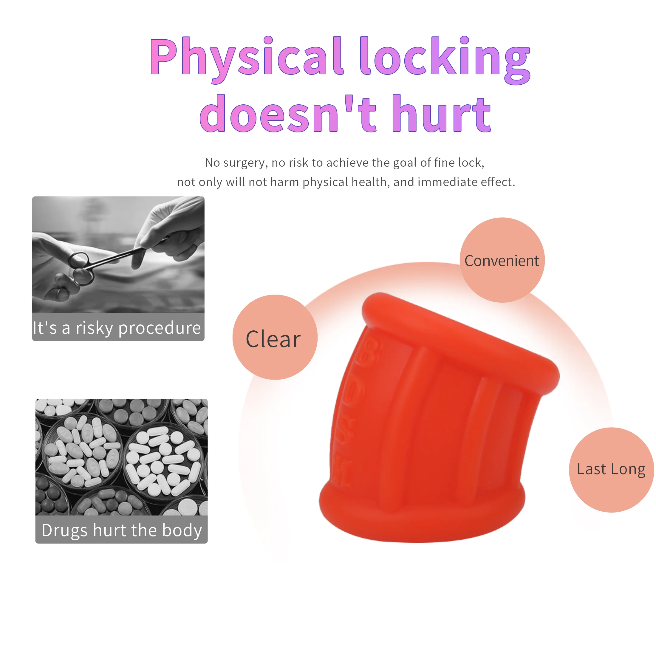 Masturbation Tool Ball Stretcher Scrotum Chastity Cage Penis Toy Ejaculation Delay Time Black Stretchable BDSM Sex Toys for Man