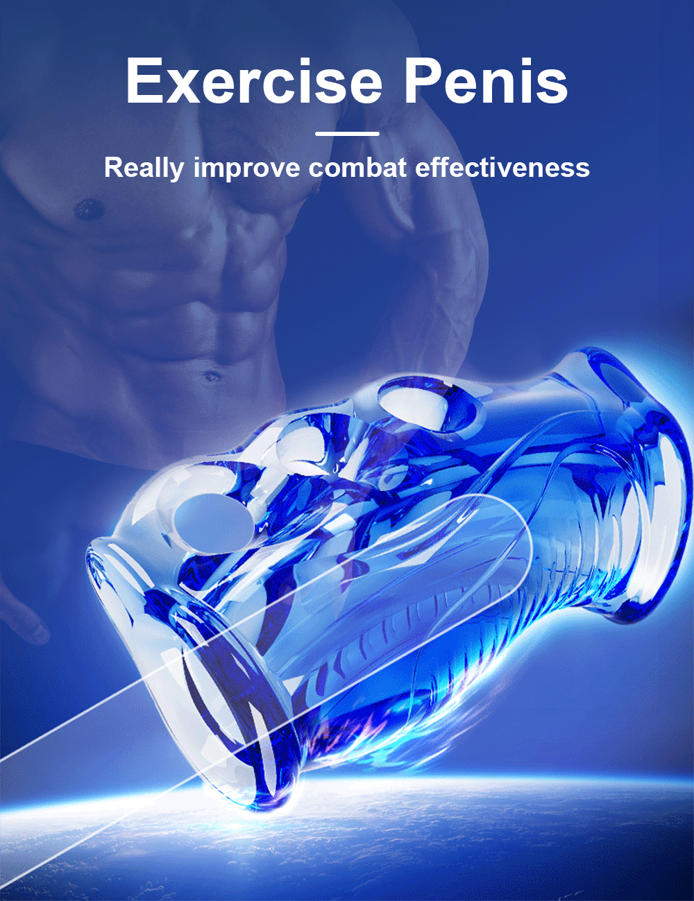 Male Masturbator Penis Sleeve Dick Enlarger Blowjob Toy for Men Masturbation Handjob Glans Training Tool Penis Trainer Massager