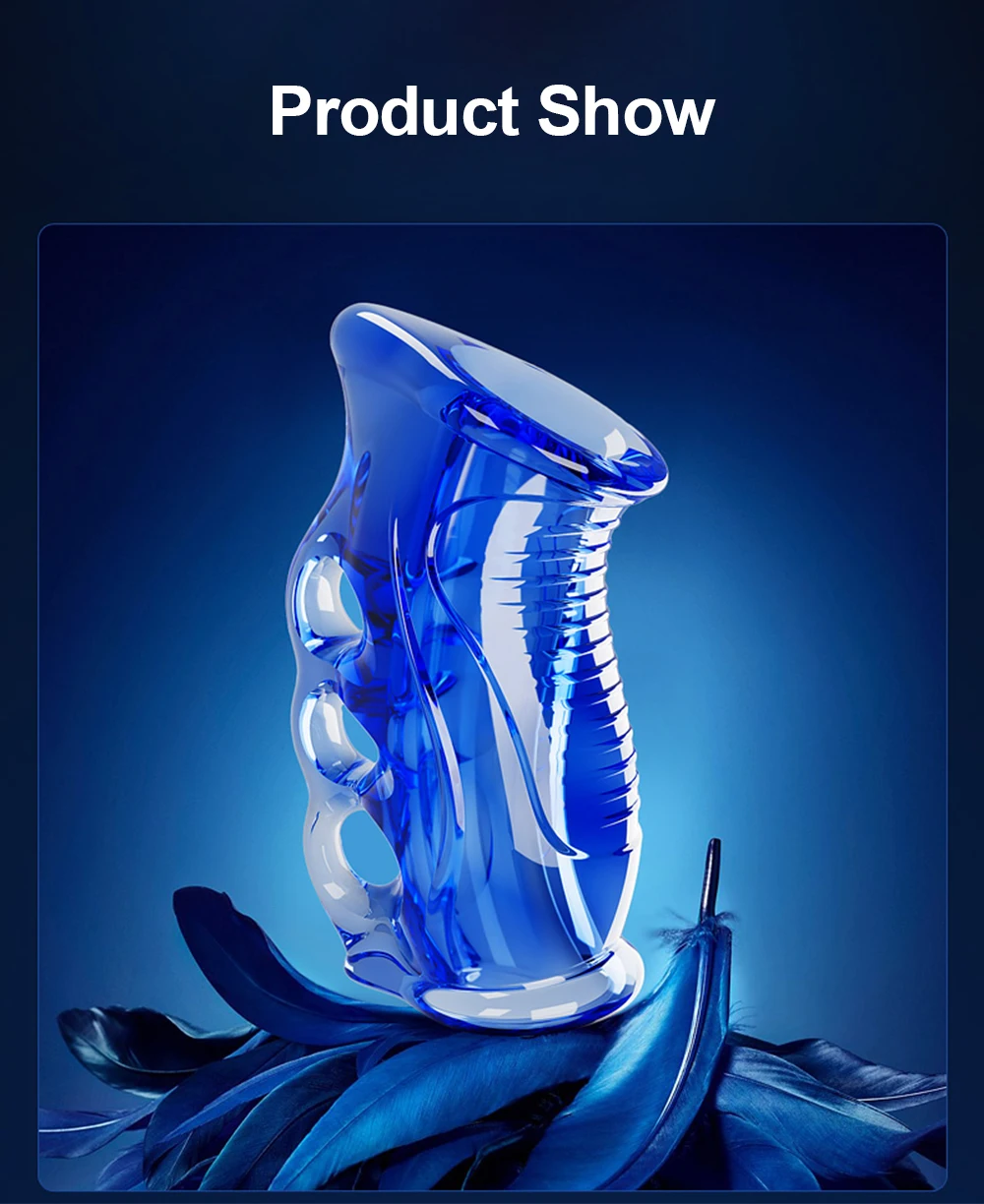 Male Masturbator Penis Sleeve Dick Enlarger Blowjob Toy for Men Masturbation Handjob Glans Training Tool Penis Trainer Massager