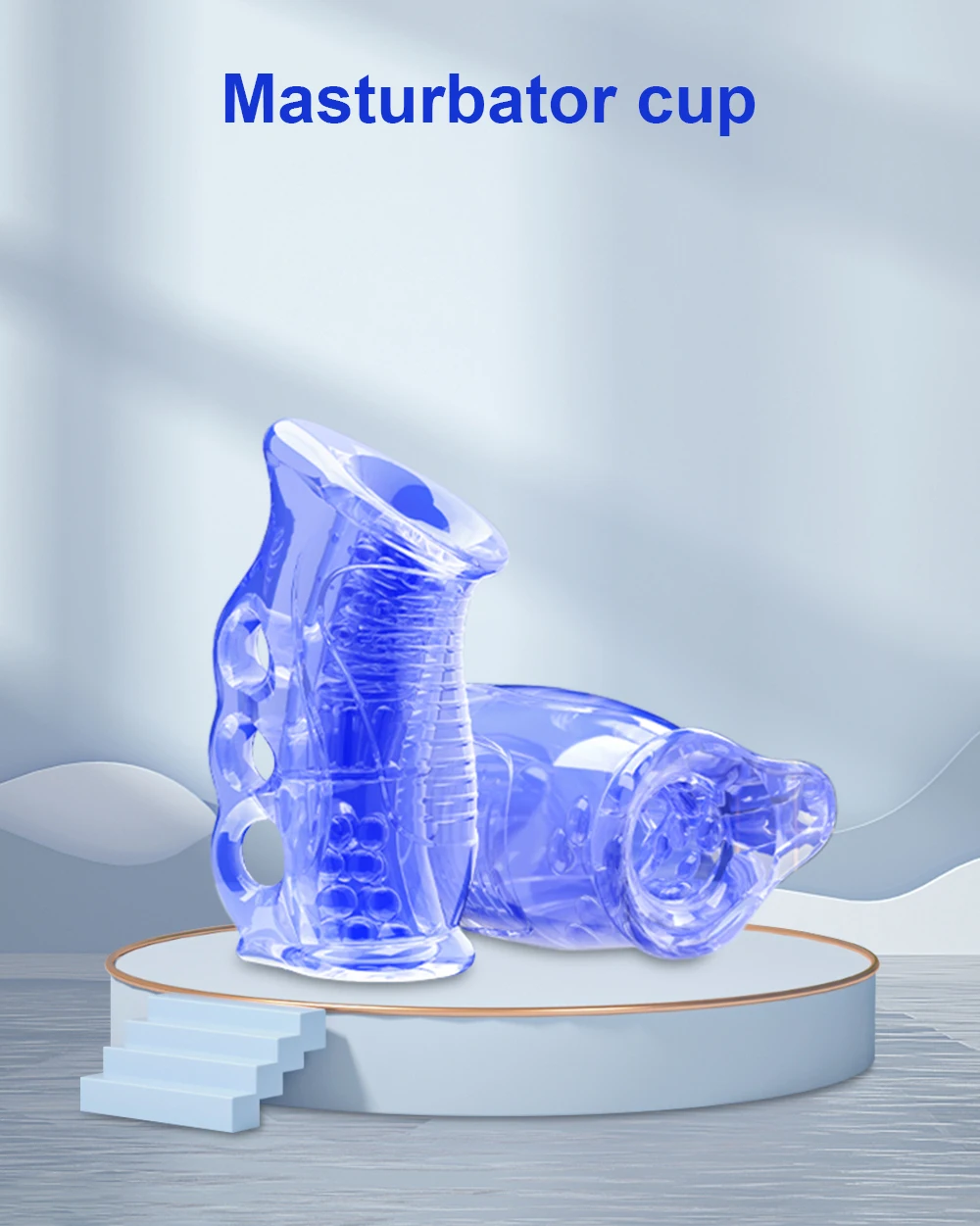 Male Masturbator Penis Sleeve Dick Enlarger Blowjob Toy for Men Masturbation Handjob Glans Training Tool Penis Trainer Massager