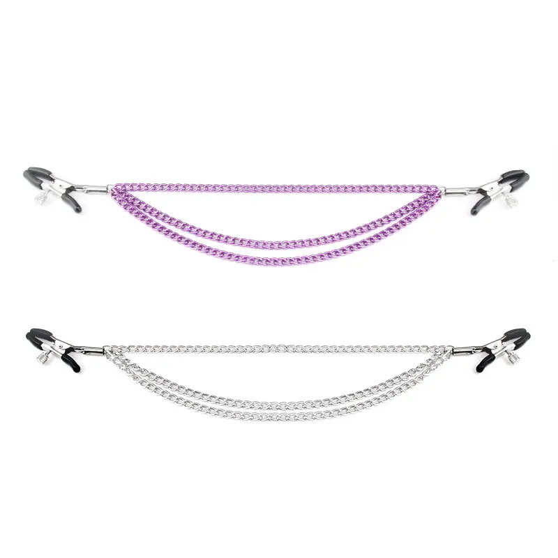 Leather Choker Collar with Nipples Breast Clamp Clip Chain Slave BDSM Sex Toys for Woman Couple Sex Tools Couples Adult Games