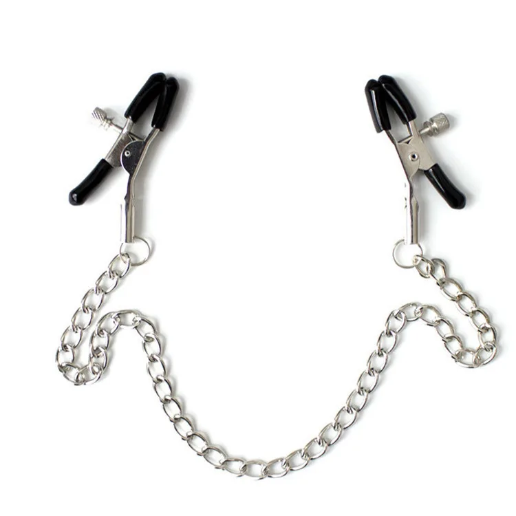 Leather Choker Collar with Nipples Breast Clamp Clip Chain Slave BDSM Sex Toys for Woman Couple Sex Tools Couples Adult Games
