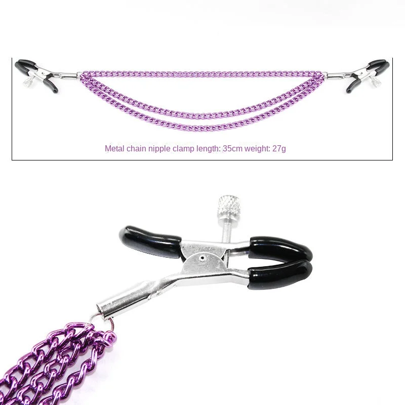 Leather Choker Collar with Nipples Breast Clamp Clip Chain Slave BDSM Sex Toys for Woman Couple Sex Tools Couples Adult Games