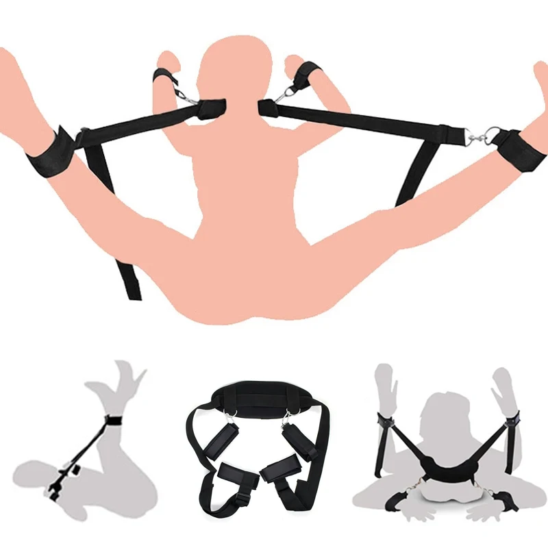 Adult No Vibrator BDSM Bondage Slave Erotic Sex Toys For Woman Couples Leg Open Restraints Neck Handcuffs Ankle Cuff Straps Shop Adult No Vibrator BDSM Bondage Slave Erotic Sex Toys For Woman Couples Leg Open Restraints Neck Handcuffs Ankle Cuff Straps Shop