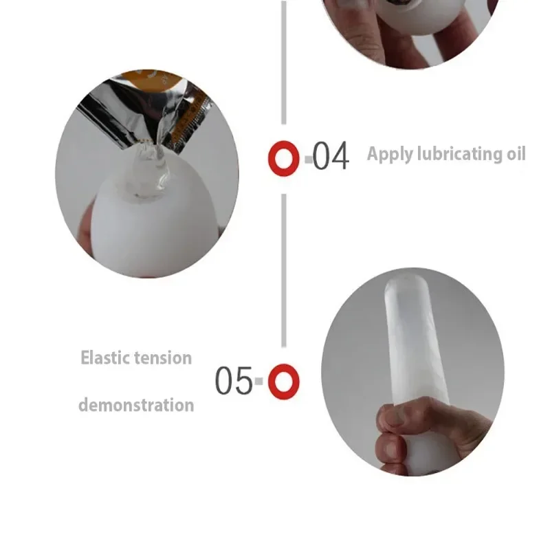 Mini Male Masturbation Eggs Penis Massager Blowjob Ghost Stimulating Stretchable Sex Portable Masturbator Toys for Men