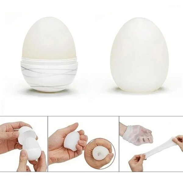 Mini Male Masturbation Eggs Penis Massager Blowjob Ghost Stimulating Stretchable Sex Portable Masturbator Toys for Men