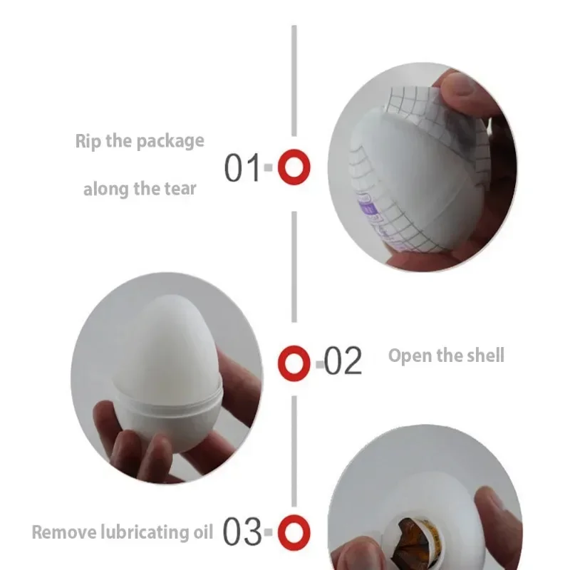 Mini Male Masturbation Eggs Penis Massager Blowjob Ghost Stimulating Stretchable Sex Portable Masturbator Toys for Men
