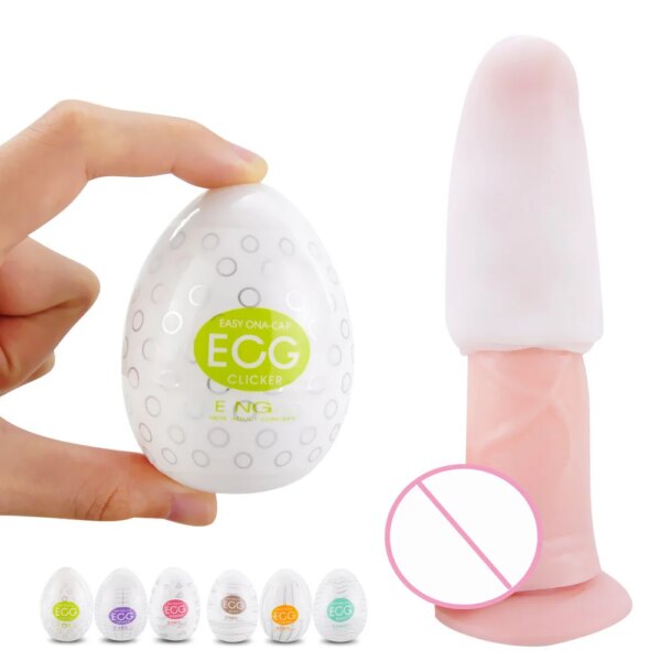 Mini Male Masturbation Eggs Penis Massager Blowjob Ghost Stimulating Stretchable Sex Portable Masturbator Toys for Men