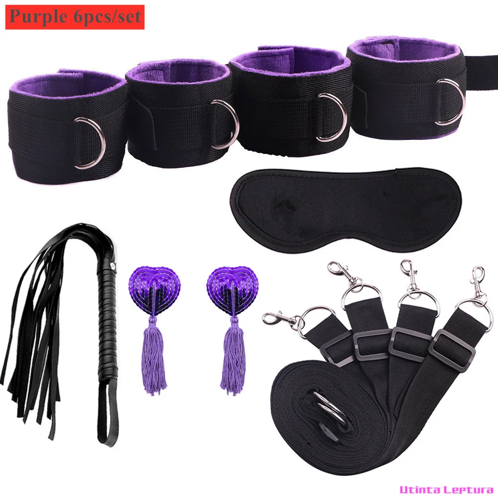 Sex Tools for BDSM Bondage Restraint Adult S&M Fetish Games Set Vibrator Handcuffs Ankle Bed Toys Kits for Couples Sex Tools for BDSM Bondage Restraint Adult S&M Fetish Games Set Vibrator Handcuffs Ankle Bed Toys Kits for Couples