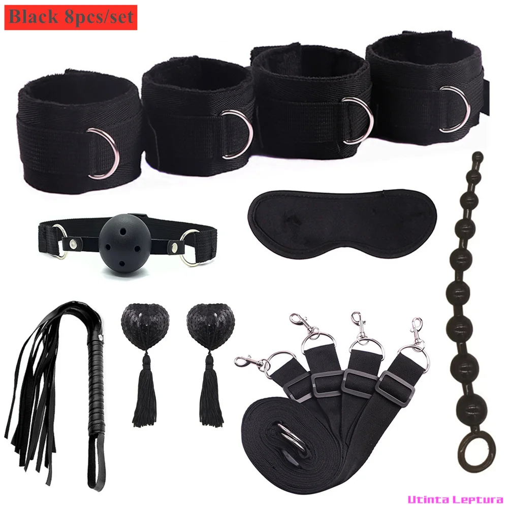 Sex Tools for BDSM Bondage Restraint Adult S&M Fetish Games Set Vibrator Handcuffs Ankle Bed Toys Kits for Couples Sex Tools for BDSM Bondage Restraint Adult S&M Fetish Games Set Vibrator Handcuffs Ankle Bed Toys Kits for Couples