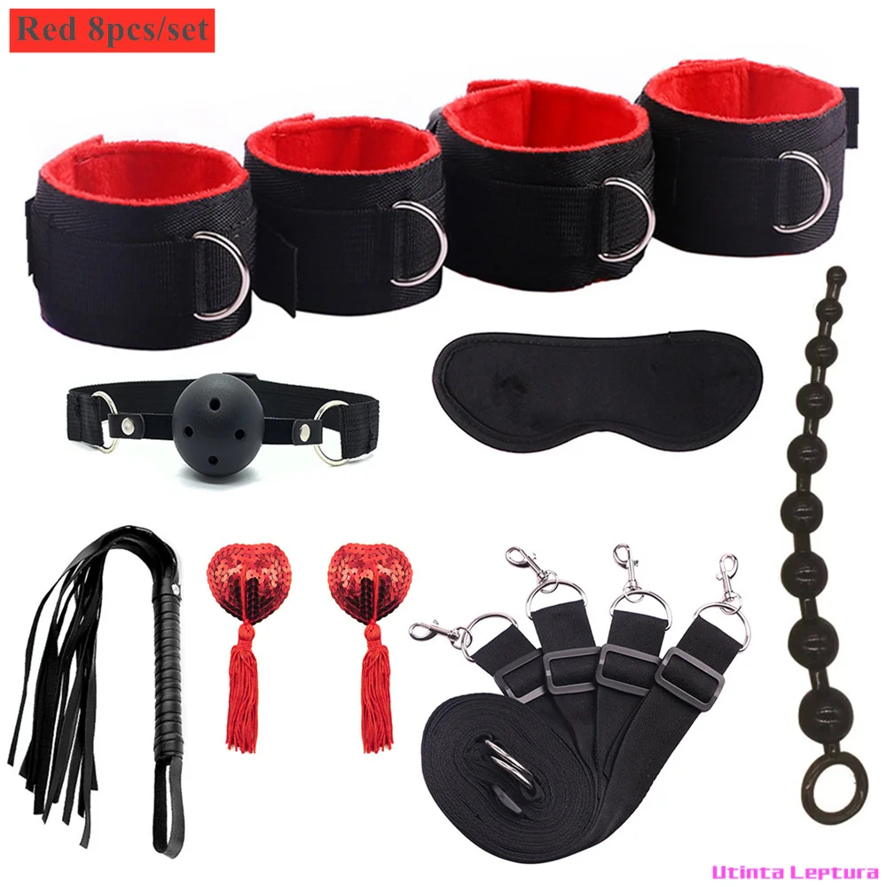 Sex Tools for BDSM Bondage Restraint Adult S&M Fetish Games Set Vibrator Handcuffs Ankle Bed Toys Kits for Couples Sex Tools for BDSM Bondage Restraint Adult S&M Fetish Games Set Vibrator Handcuffs Ankle Bed Toys Kits for Couples