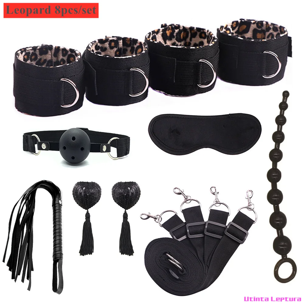 Sex Tools for BDSM Bondage Restraint Adult S&M Fetish Games Set Vibrator Handcuffs Ankle Bed Toys Kits for Couples Sex Tools for BDSM Bondage Restraint Adult S&M Fetish Games Set Vibrator Handcuffs Ankle Bed Toys Kits for Couples