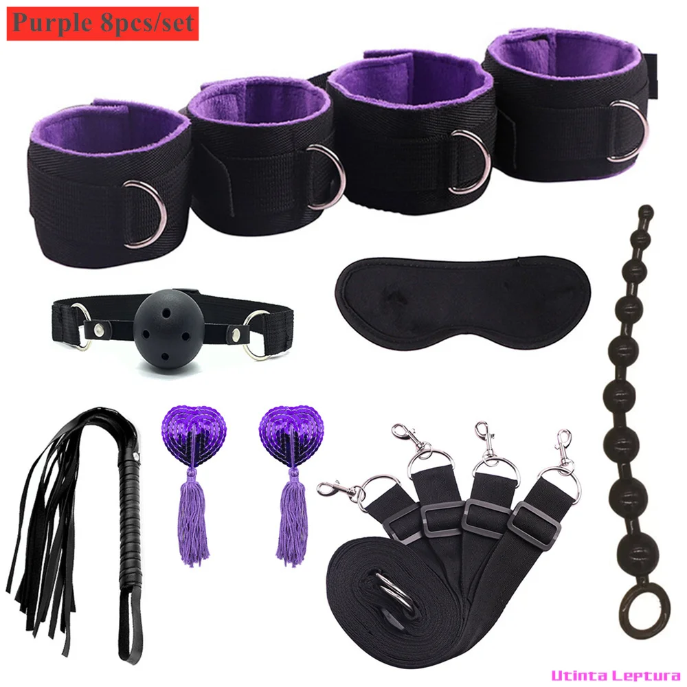 Sex Tools for BDSM Bondage Restraint Adult S&M Fetish Games Set Vibrator Handcuffs Ankle Bed Toys Kits for Couples Sex Tools for BDSM Bondage Restraint Adult S&M Fetish Games Set Vibrator Handcuffs Ankle Bed Toys Kits for Couples