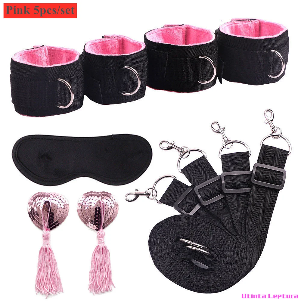 Sex Tools for BDSM Bondage Restraint Adult S&M Fetish Games Set Vibrator Handcuffs Ankle Bed Toys Kits for Couples Sex Tools for BDSM Bondage Restraint Adult S&M Fetish Games Set Vibrator Handcuffs Ankle Bed Toys Kits for Couples