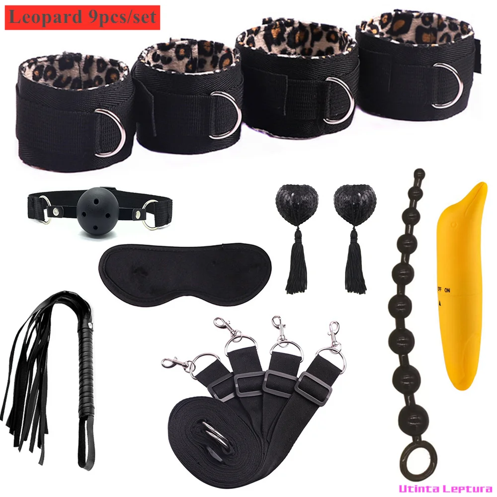 Sex Tools for BDSM Bondage Restraint Adult S&M Fetish Games Set Vibrator Handcuffs Ankle Bed Toys Kits for Couples Sex Tools for BDSM Bondage Restraint Adult S&M Fetish Games Set Vibrator Handcuffs Ankle Bed Toys Kits for Couples