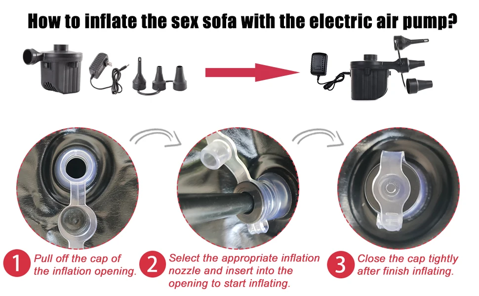 Inflatable Sex Sofa Furniture,PVC Flocked Sex Chair Ramp Bondage BDSM Cushion,Couples Toys for Deeper Position Sex Pillow Stool
