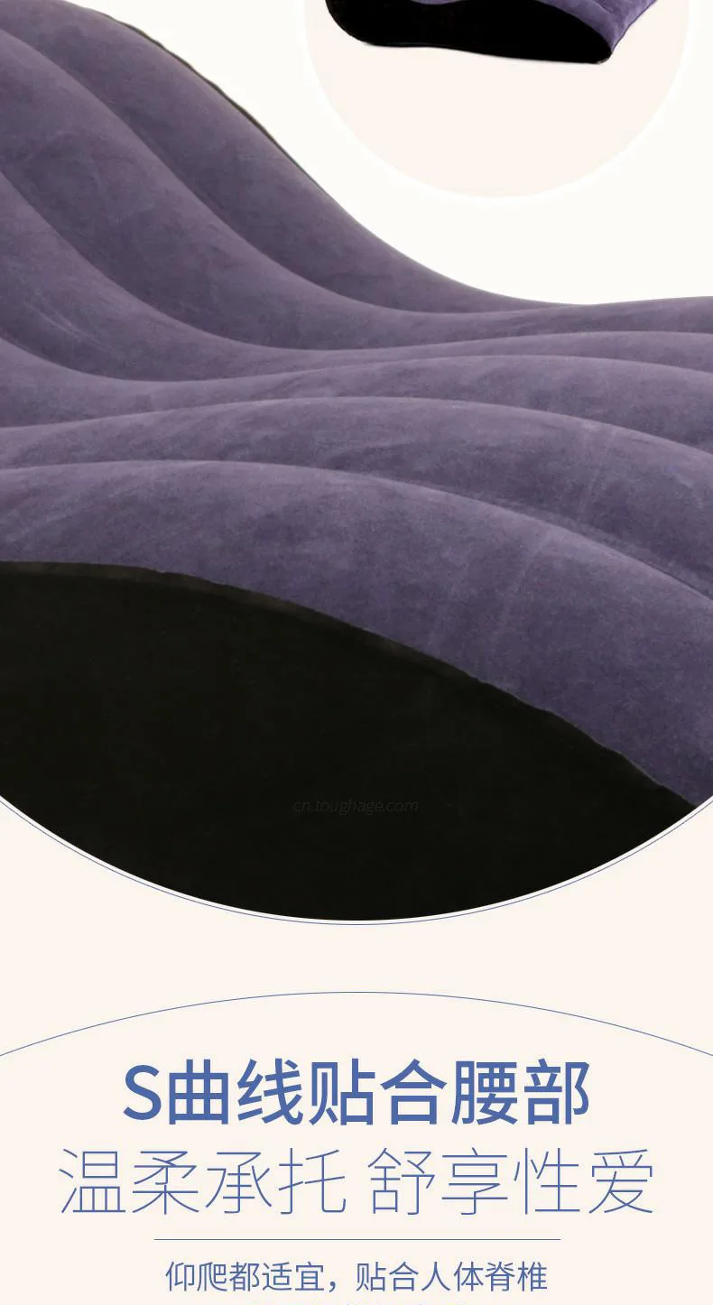Multipurpose Inflatable Sex Sofa Bed Furniture Cushion Bounce Chair Sex Pillow with Holder for Couples Adults Game Erotic Shop