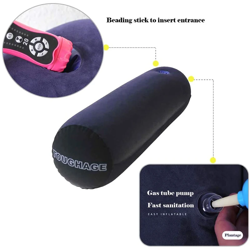 BDSM Pluggable Dildo Poses Furniture Sexy Games Sex Seat Positioning Cushion for Couple Deeper Penetration Inflatable Sex Pillow