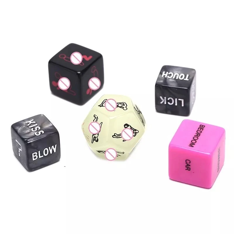 6/5/4/1Pcs Sexy Dice Set Fun Adult Love Posture Couple Game Sex Noctilucent Erotic Lovers Position Foreplay Romantic Party Toys