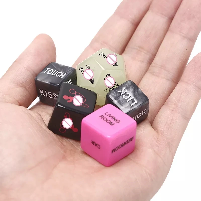 6/5/4/1Pcs Sexy Dice Set Fun Adult Love Posture Couple Game Sex Noctilucent Erotic Lovers Position Foreplay Romantic Party Toys