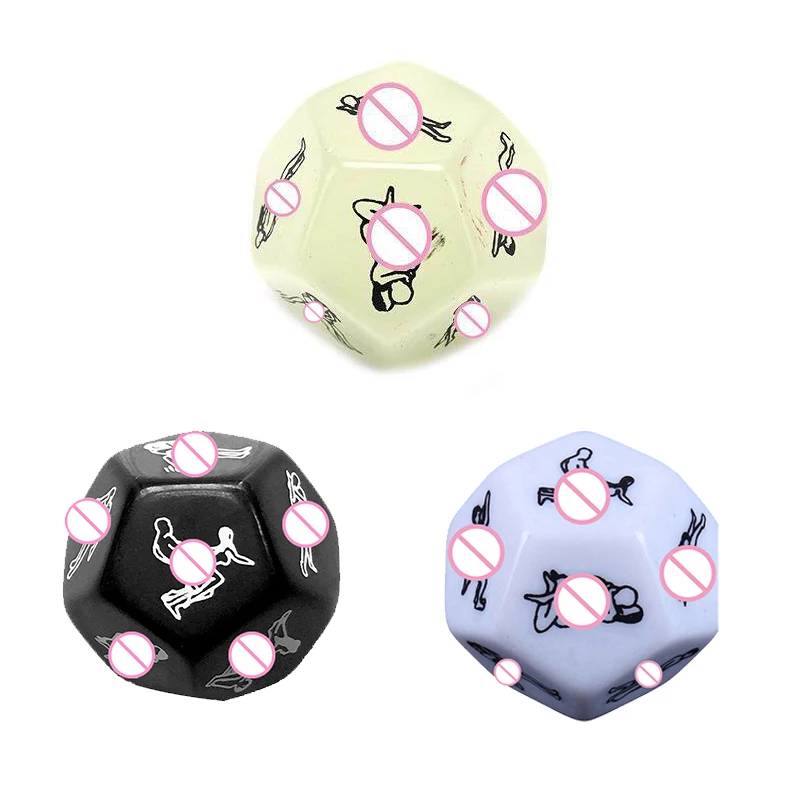 6/5/4/1Pcs Sexy Dice Set Fun Adult Love Posture Couple Game Sex Noctilucent Erotic Lovers Position Foreplay Romantic Party Toys