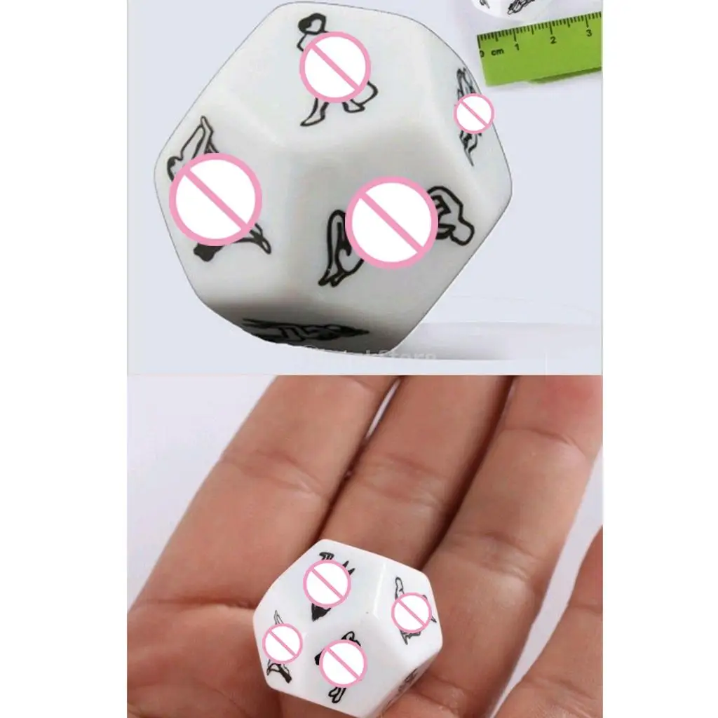 12 Sided D12 Dice Funny Erotic Adult Love & Sex Game Prop Bachelor Party Toy