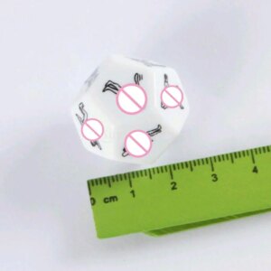 12 Sided D12 Dice Funny Erotic Adult Love & Sex Game Prop Bachelor Party Toy