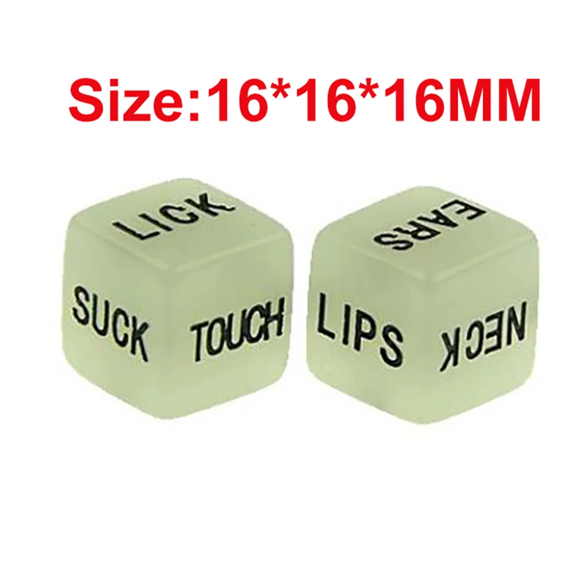 Sexy Romance Sex Dice for Adult Couples, 6 Sided Acrylic Cube, Erotic Dice Positions, Love Game, Flirting Toy, 2Pcs