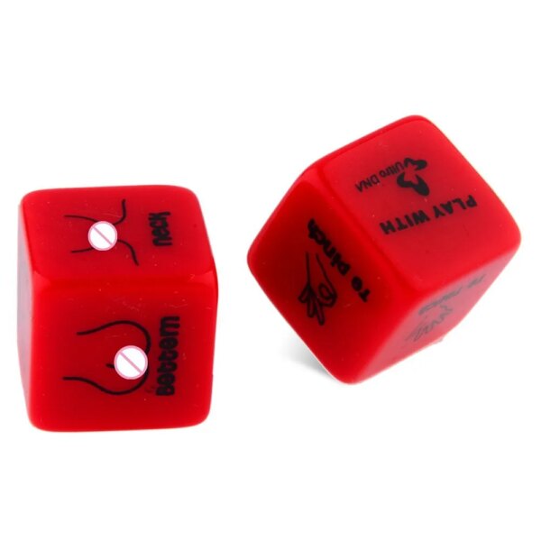 Sex Position Dice Acrylic Cube Love Dice, Erotic Craps, Glow Dice for Lovers, Humour Game Toy, Party Gift for Couples Playing