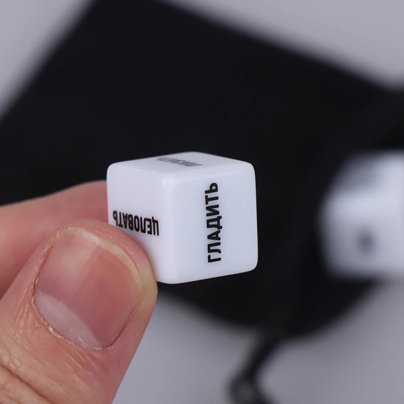 2Pcs Sex Dice With Velvet Dice Bag Fun Adult Erotic Love Sexy Posture Couple Lovers Humour Game Toy