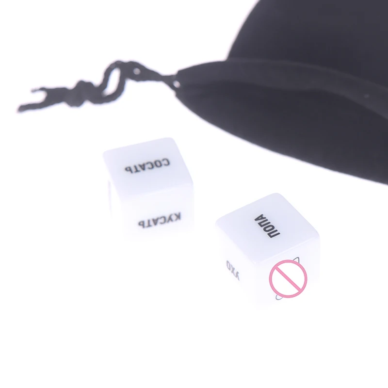 2Pcs Sex Dice With Velvet Dice Bag Fun Adult Erotic Love Sexy Posture Couple Lovers Humour Game Toy