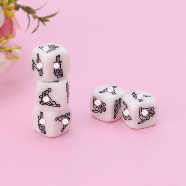 20mm Adult Sex Dice Erotic Poses Couple Funny Sexy Love Toy Night Bar Humor Game