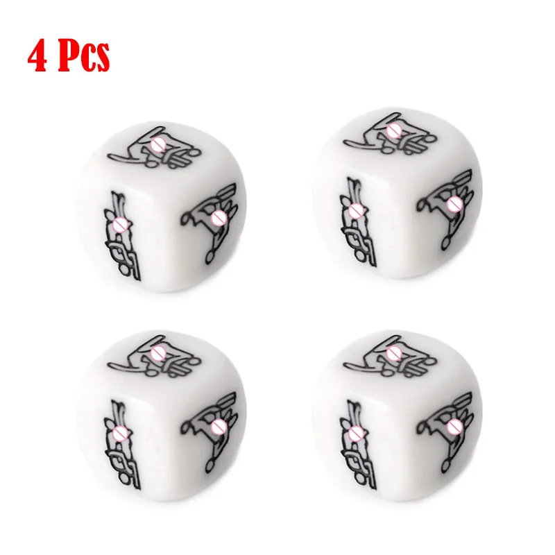 1/2/4/10Pcs 20mm Adult Sex Dice Erotic Poses Couple Funny Sexy Love Toy Night Bar Humor Game