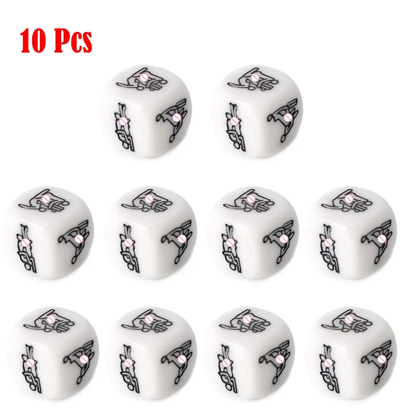 1/2/4/10Pcs 20mm Adult Sex Dice Erotic Poses Couple Funny Sexy Love Toy Night Bar Humor Game