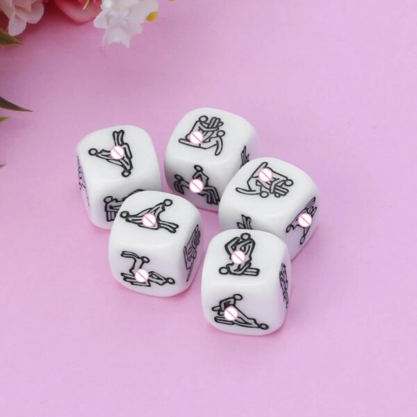 1/2/4/10Pcs 20mm Adult Sex Dice Erotic Poses Couple Funny Sexy Love Toy Night Bar Humor Game