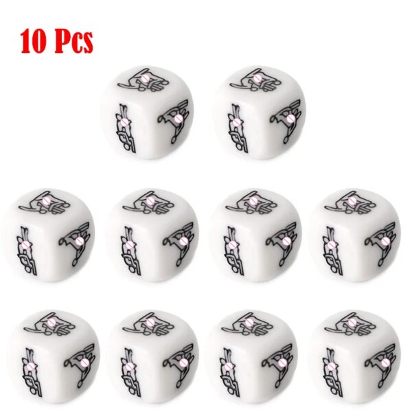 1/2/4/10Pcs 20mm Adult Sex Dice Erotic Poses Couple Funny Sexy Love Toy Night Bar Humor Game