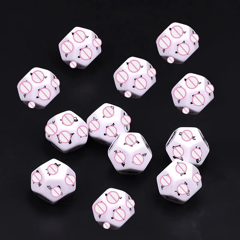 Sexy Dice Erotic Craps Sex Glow Dice Love Dices Toys for Adults Sex Toys Noctilucent Dice Set Game Polyhedral Dice Sex Cube