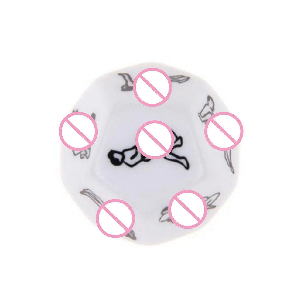 12 Sides Funny Sex Dice and 6 Sides Erotic Craps Sex Glow Toy For Adults Sexual Posture Dice Erotic Games For Couples Playing