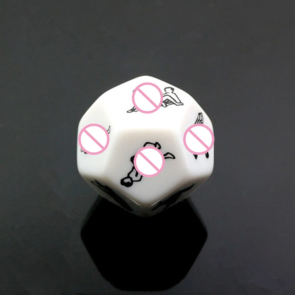 12 Sides Funny Sex Dice and 6 Sides Erotic Craps Sex Glow Toy For Adults Sexual Posture Dice Erotic Games For Couples Playing
