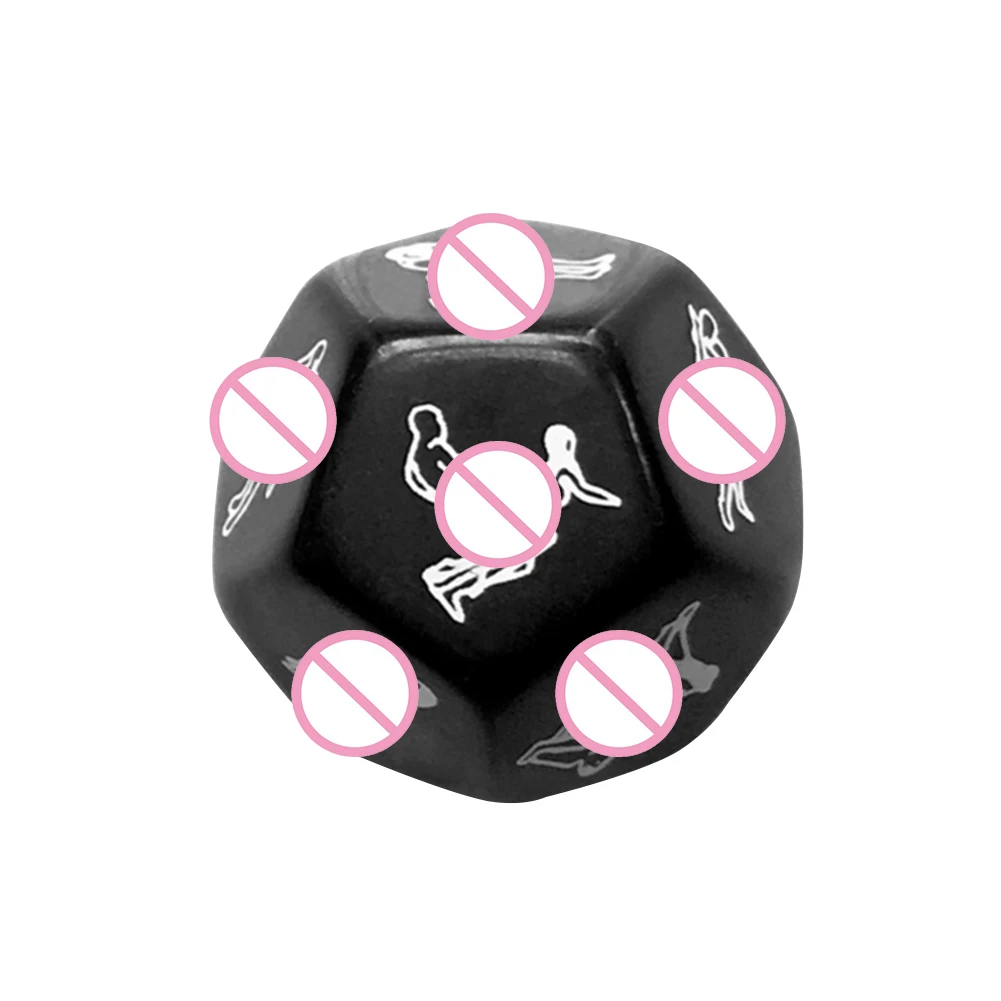 12 Sides Funny Sex Dice and 6 Sides Erotic Craps Sex Glow Toy For Adults Sexual Posture Dice Erotic Games For Couples Playing