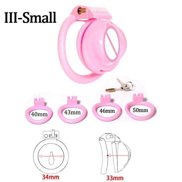 BDSM Pink Pussy CockCage Male Bondage Penis Lock Ring Sissy Chastity Devices Cage Gay Ladyboy Shemale 18+ Sex Toys18+ NSFW