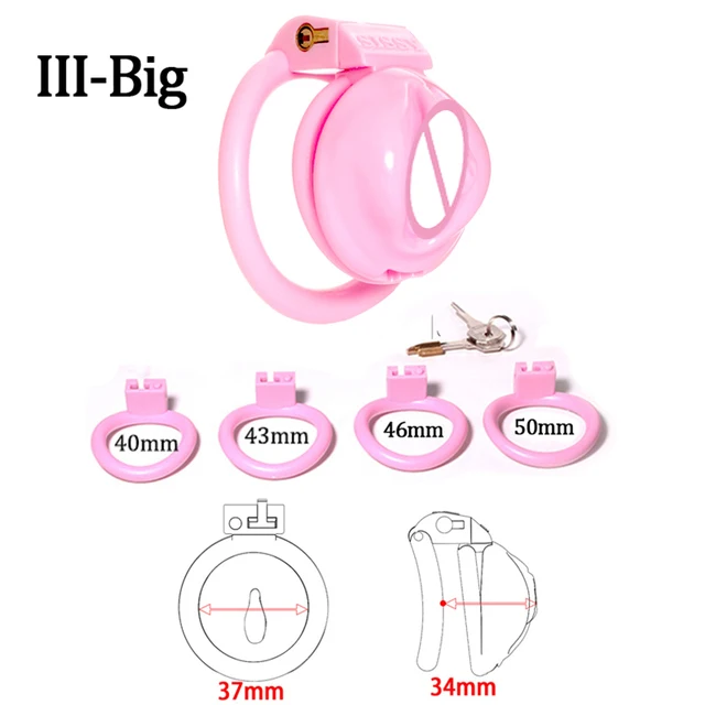 BDSM Pink Pussy CockCage Male Bondage Penis Lock Ring Sissy Chastity Devices Cage Gay Ladyboy Shemale 18+ Sex Toys18+ NSFW