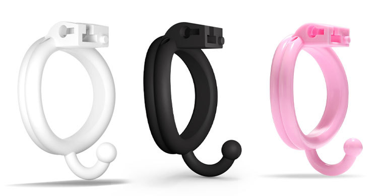 Pink Mini Male Chastity Penis Device Chrome CBT Slave Gay With Hook Ring Cuckold Lockdown Cage Restraint For Men Sex Toys  18+
