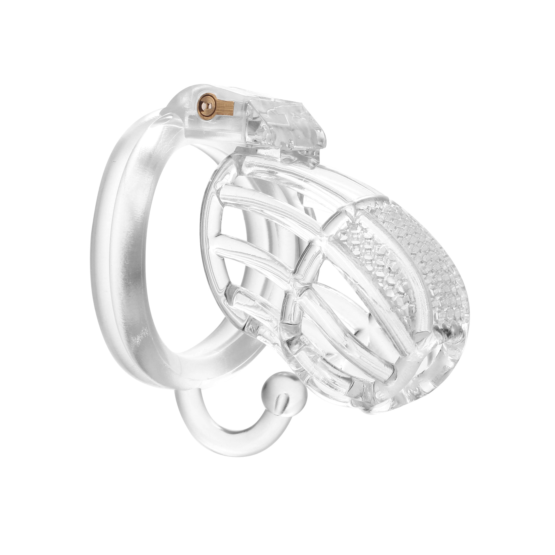 Pink Mini Male Chastity Penis Device Chrome CBT Slave Gay With Hook Ring Cuckold Lockdown Cage Restraint For Men Sex Toys  18+