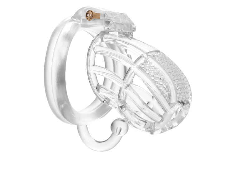 Pink Mini Male Chastity Penis Device Chrome CBT Slave Gay With Hook Ring Cuckold Lockdown Cage Restraint For Men Sex Toys  18+