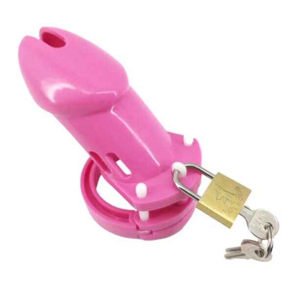 Pink Plastic Male Chastity Device Penis Ring CB6000 CB6000S Cock Cage Chastity Cage Penis Sleve Lock Adult Games Sex Toys G7-3-5