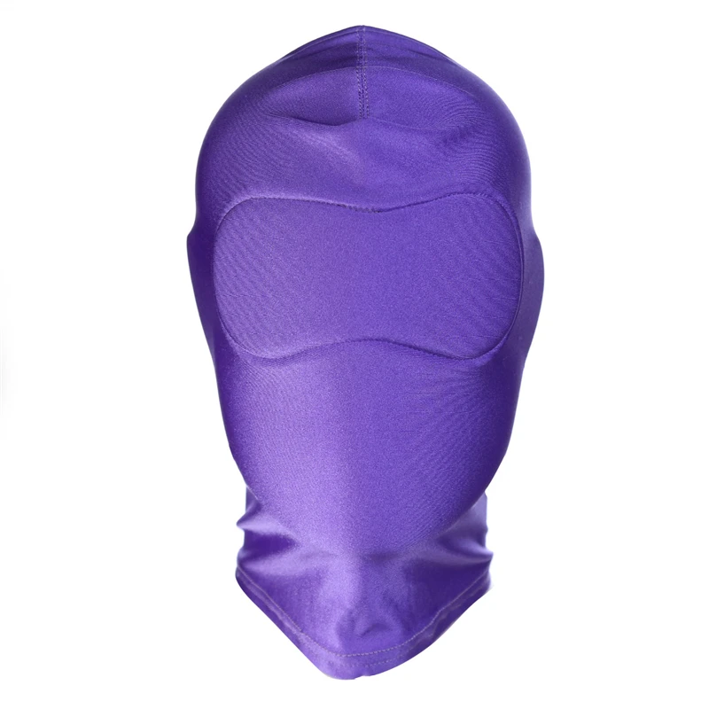 Head Mask Spandex Lycra Hood Bdsm SM Role Playing Game Erotic Latex Leather Fetish Open Mouth Hood Mask Sex Toys adult Sexy Toy