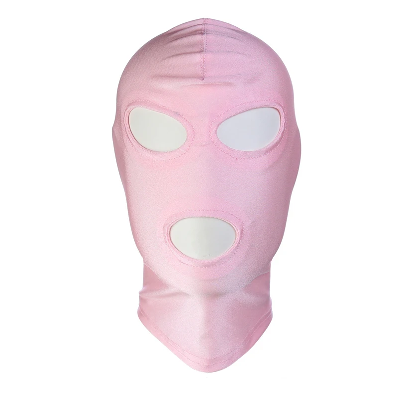 Head Mask Spandex Lycra Hood Bdsm SM Role Playing Game Erotic Latex Leather Fetish Open Mouth Hood Mask Sex Toys adult Sexy Toy