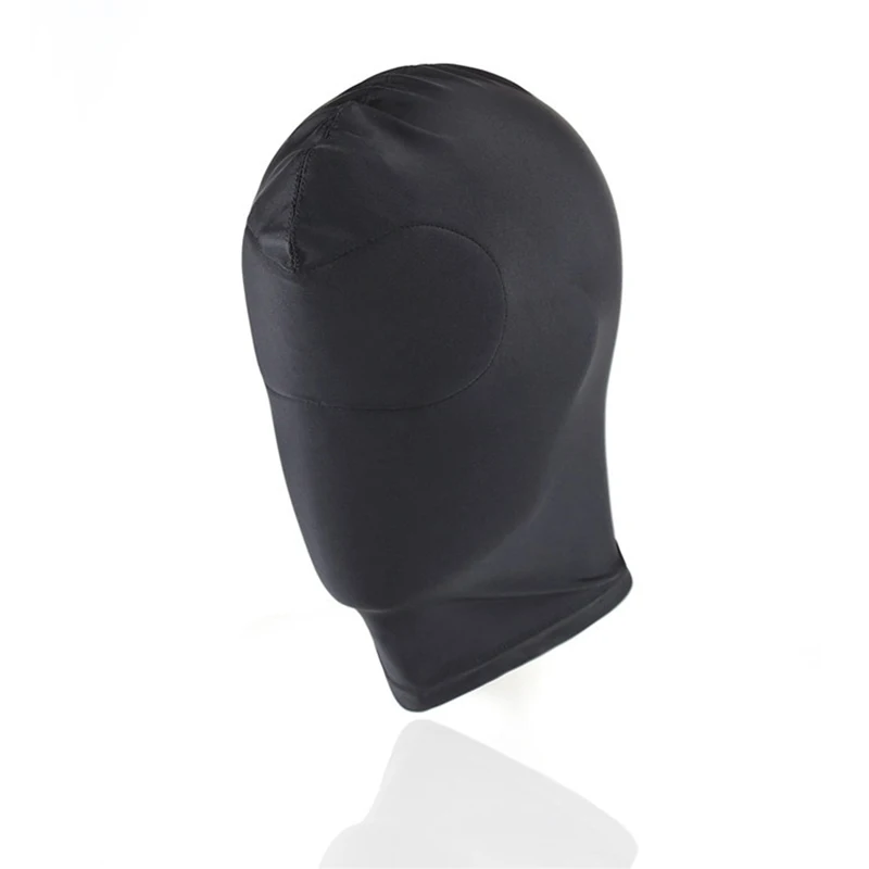 Head Mask Spandex Lycra Hood Bdsm SM Role Playing Game Erotic Latex Leather Fetish Open Mouth Hood Mask Sex Toys adult Sexy Toy