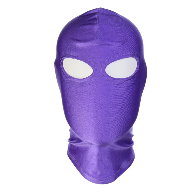 Head Mask Spandex Lycra Hood Bdsm SM Role Playing Game Erotic Latex Leather Fetish Open Mouth Hood Mask Sex Toys adult Sexy Toy